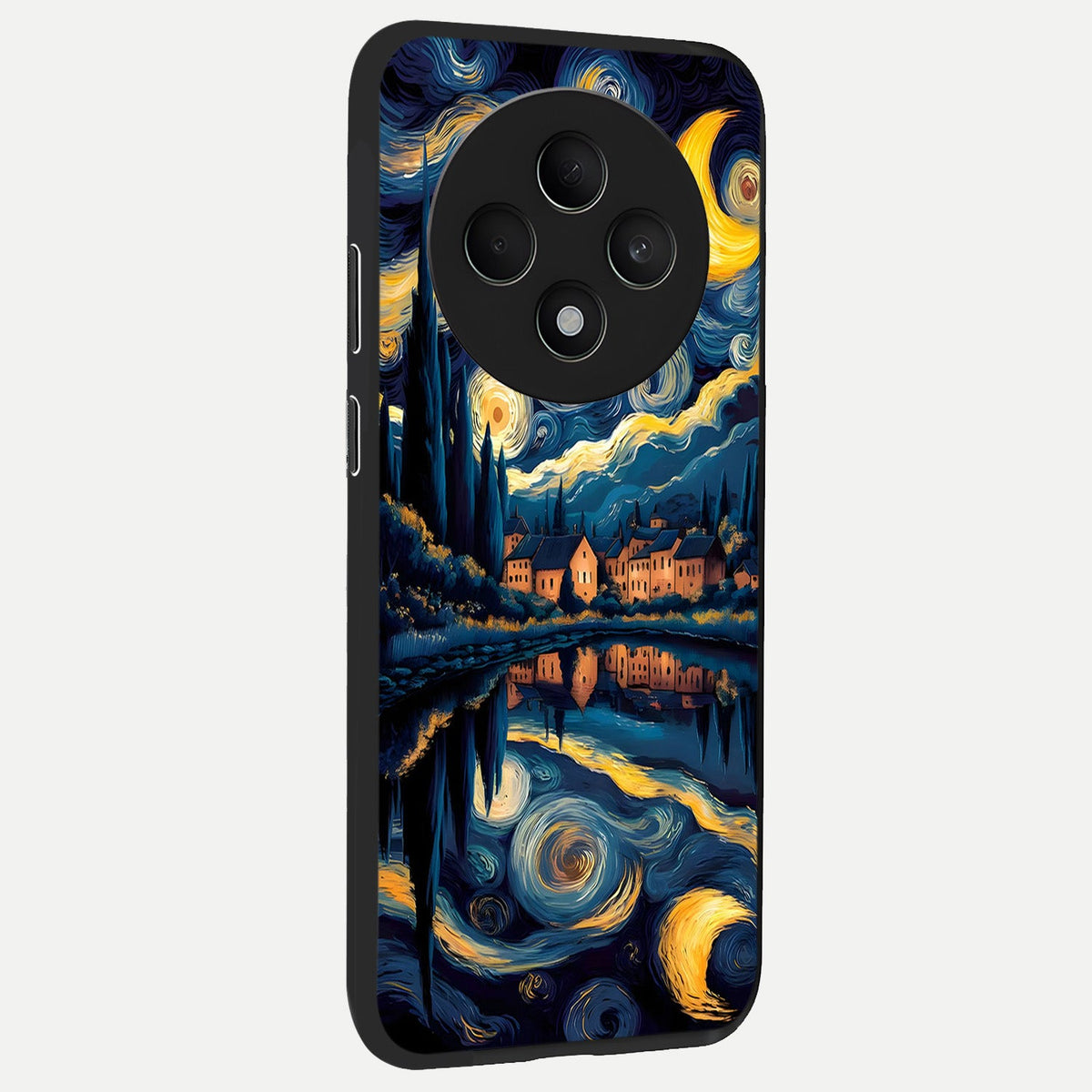  Starry Sky Serenity back cover For Oppo F27 5G slim fit glass case with vibrant aesthetic design