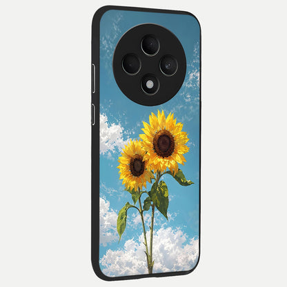  Sunlit Daisy Glow back cover For Oppo F27 5G slim fit glass case with vibrant aesthetic design