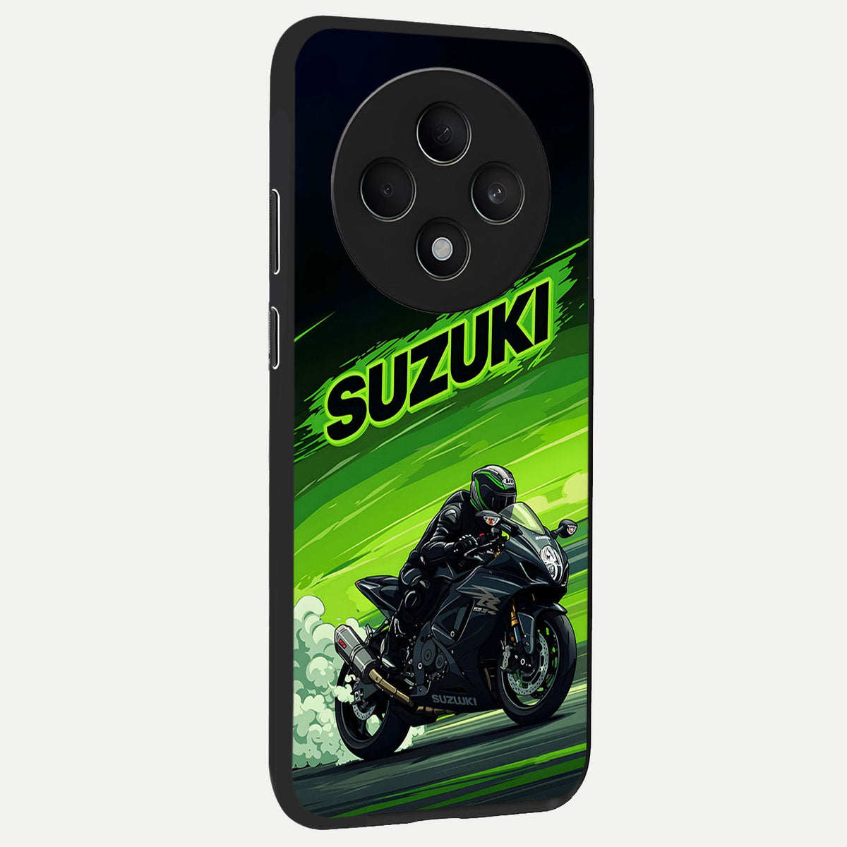  Suzuki Speed Beast back cover For Oppo F27 5G slim fit glass case with vibrant aesthetic design
