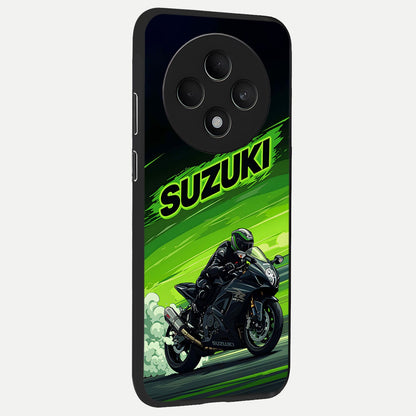 Suzuki Speed Beast back cover For Oppo F27 5G slim fit glass case with vibrant aesthetic design