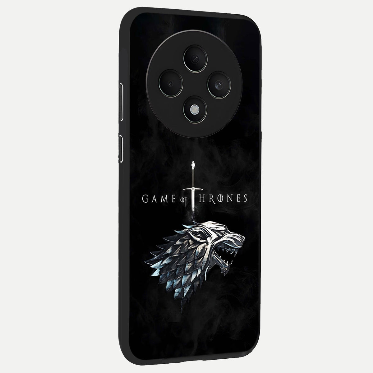  Throne Wolf Legacy back cover For Oppo F27 5G slim fit glass case with vibrant aesthetic design