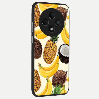  Tropical Fruit Mood back cover For Oppo F27 5G slim fit glass case with vibrant aesthetic design