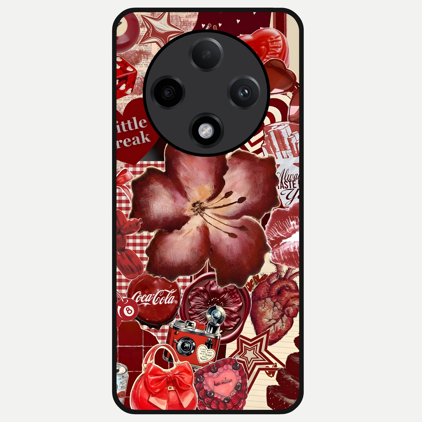  Aesthetic Little Freak Glass Case For Oppo F27 Pro Plus back cover – full design glossy printed glass finish