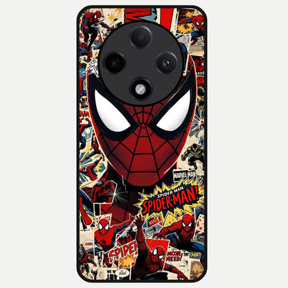  Aesthetic Wonder Spider Glass Case For Oppo F27 Pro Plus back cover – full design glossy printed glass finish