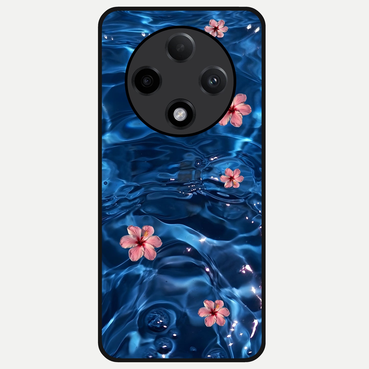  Bloom Thread Art Glass Case For Oppo F27 Pro Plus back cover – full design glossy printed glass finish