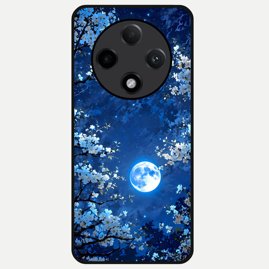  Blossom Moonlight Sky Glass Case For Oppo F27 Pro Plus back cover – full design glossy printed glass finish