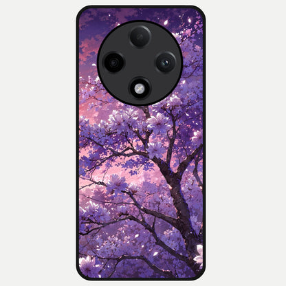  Blossom Tree Glass Case For Oppo F27 Pro Plus back cover – full design glossy printed glass finish