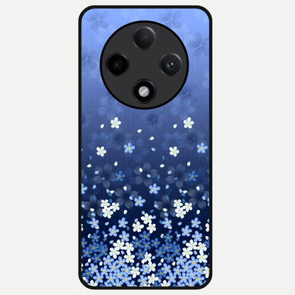  Blue Starry Glass Case For Oppo F27 Pro Plus back cover – full design glossy printed glass finish