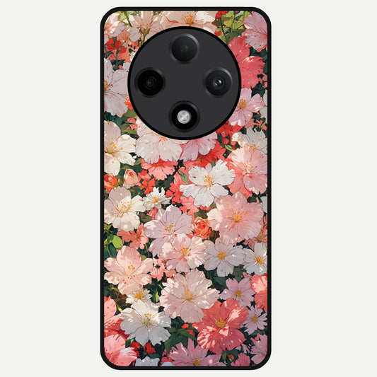  Blush Bloom Field Glass Case For Oppo F27 Pro Plus back cover – full design glossy printed glass finish