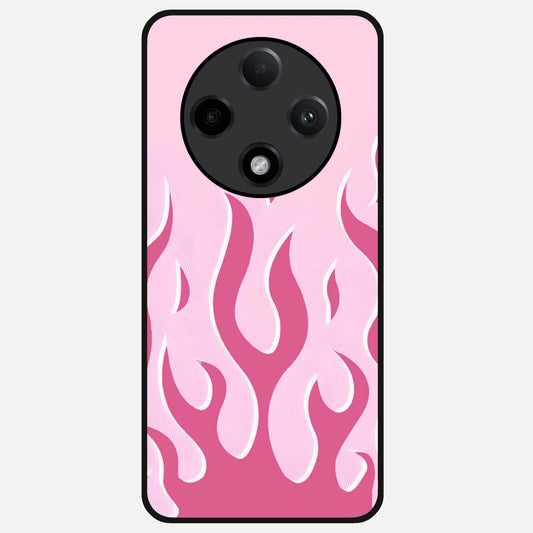  Blush Flame Energy Glass Case For Oppo F27 Pro Plus back cover – full design glossy printed glass finish