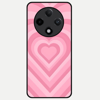  Blush Heart Waves Glass Case For Oppo F27 Pro Plus back cover – full design glossy printed glass finish