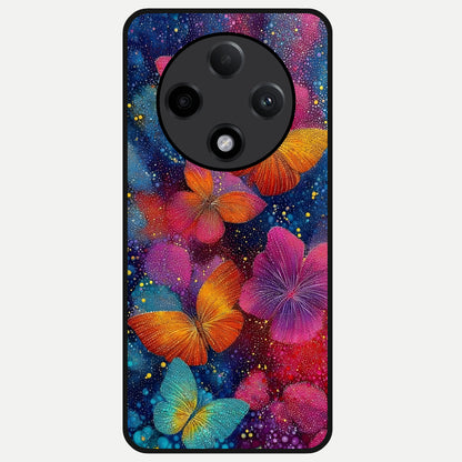  Butterfly Dream Mist Glass Case For Oppo F27 Pro Plus back cover – full design glossy printed glass finish