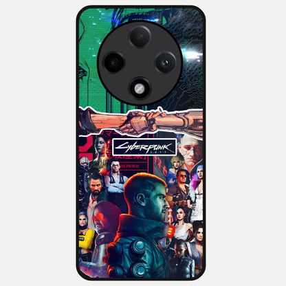  CYBERPUNK Legacy Glass Case For Oppo F27 Pro Plus back cover – full design glossy printed glass finish