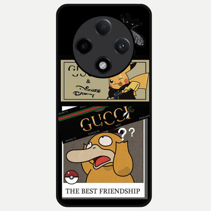 Cartoon Brand Play Mashup Glass Case For Oppo F27 Pro Plus back cover – full design glossy printed glass finish