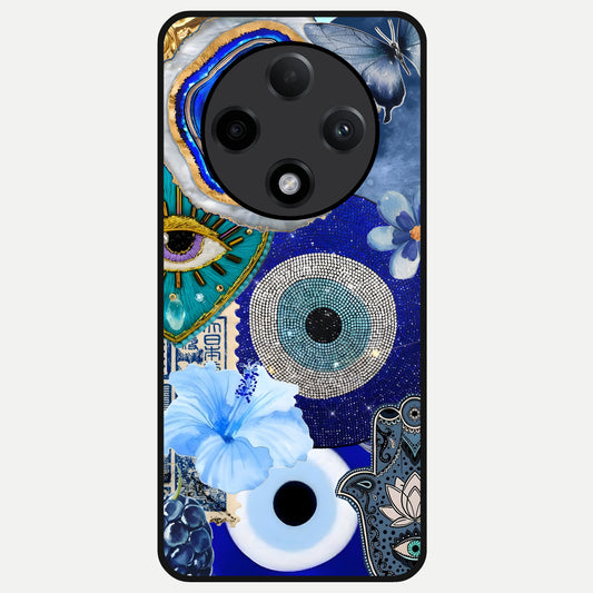 Celestial Blue Vision Glass Case For Oppo F27 Pro Plus back cover – full design glossy printed glass finish