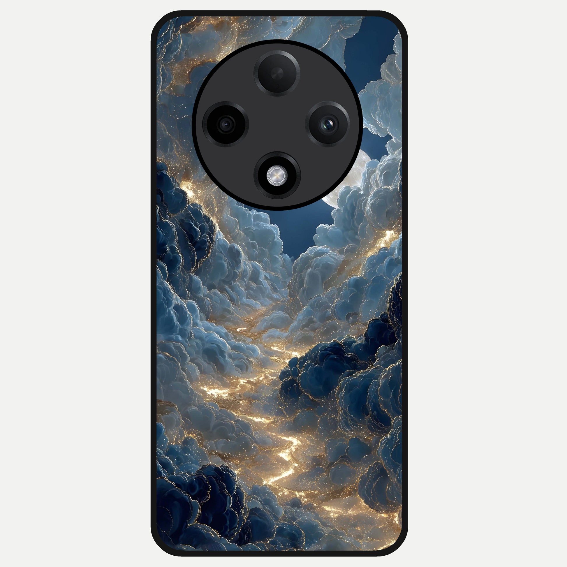  Celestial Cloud Road Glass Case For Oppo F27 Pro Plus back cover – full design glossy printed glass finish