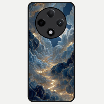  Celestial Cloud Road Glass Case For Oppo F27 Pro Plus back cover – full design glossy printed glass finish