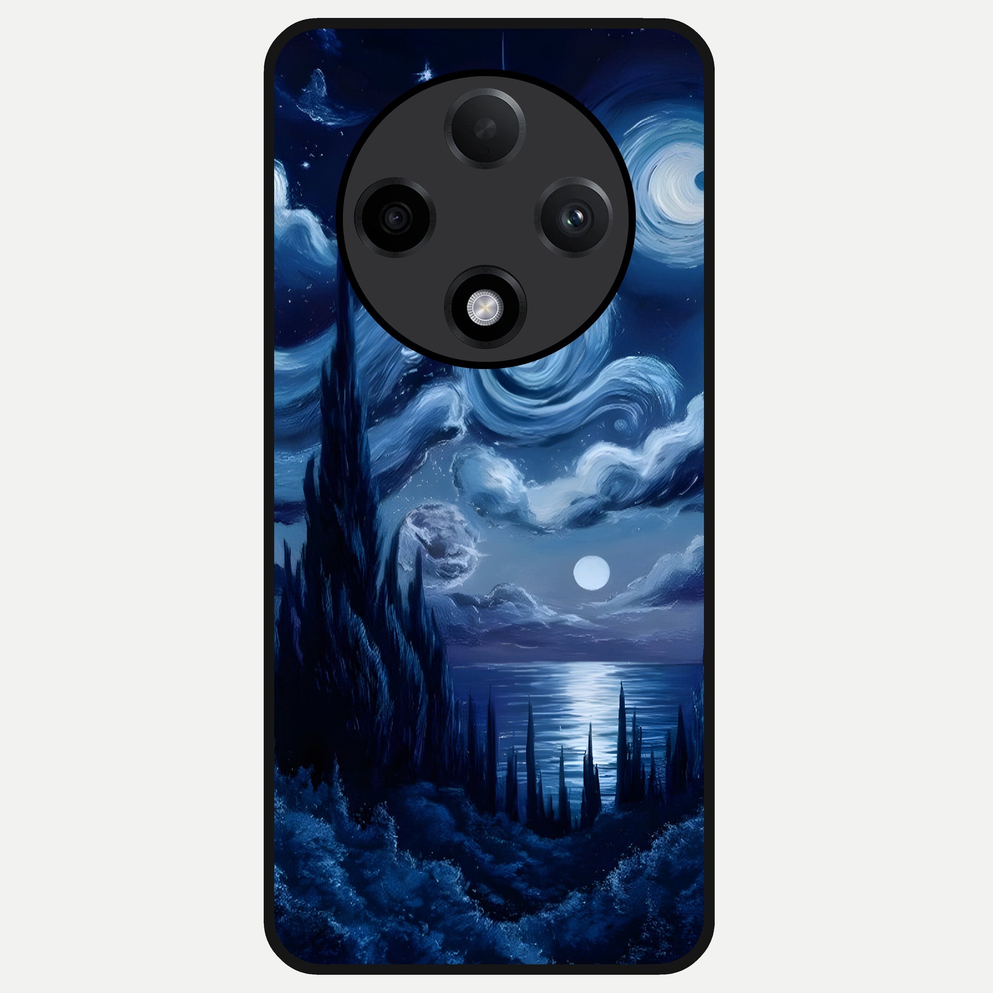  Celestial Dream Van Gogh Glass Case For Oppo F27 Pro Plus back cover – full design glossy printed glass finish