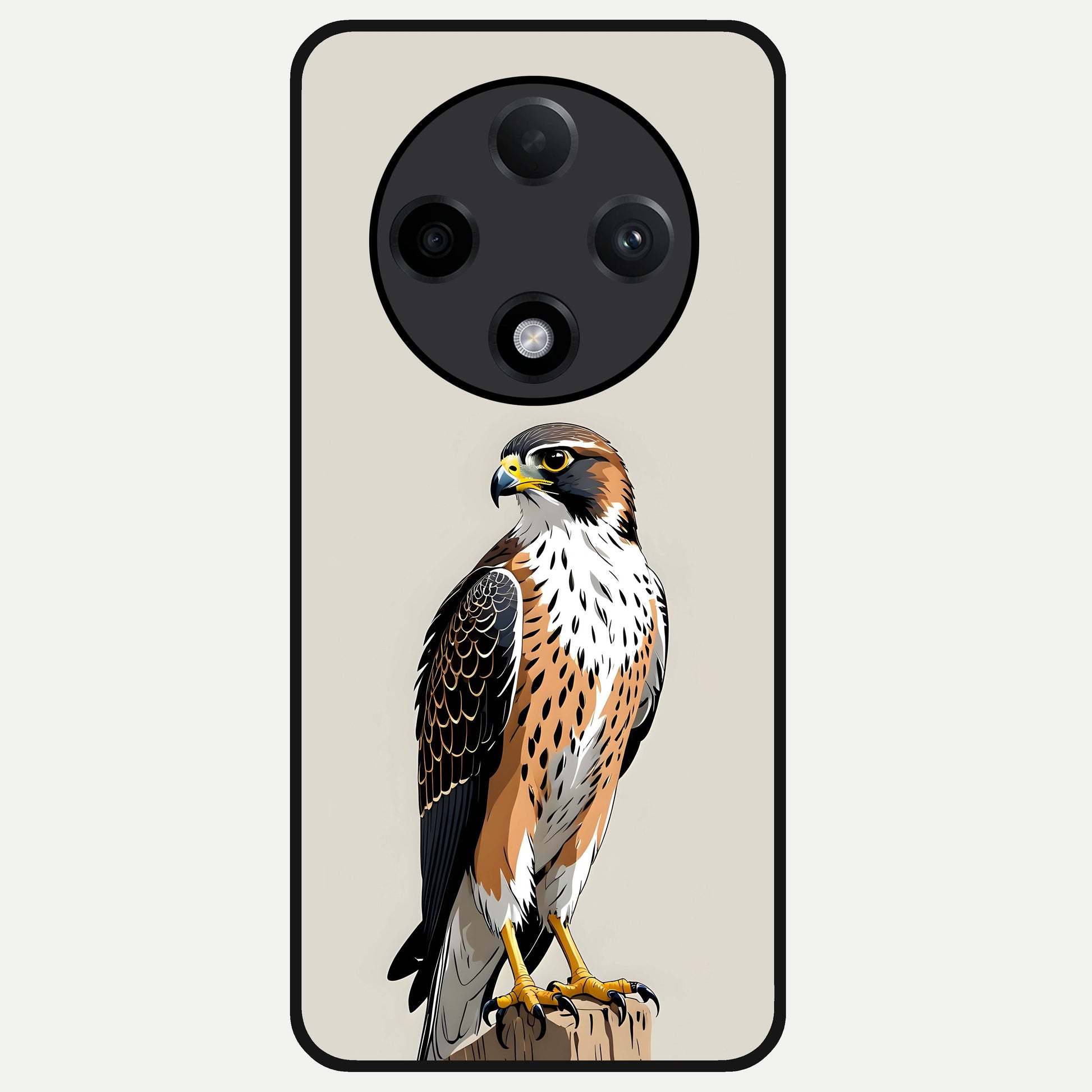  Clever Eagle Glass Case For Oppo F27 Pro Plus back cover – full design glossy printed glass finish