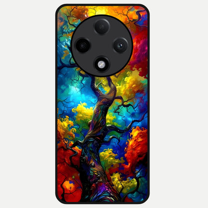  Colorful Soda Bottles Glass Case For Oppo F27 Pro Plus back cover – full design glossy printed glass finish