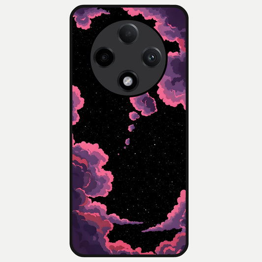  Cosmic Cloud Journey Glass Case For Oppo F27 Pro Plus back cover – full design glossy printed glass finish