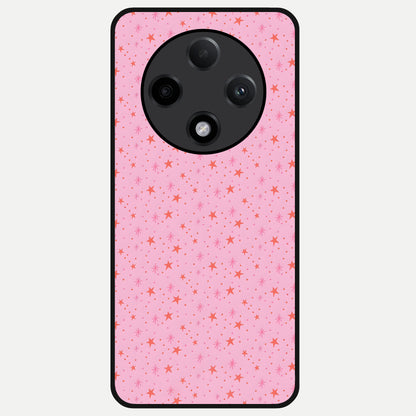 Cosmic Pink Sparkle Glass Case For Oppo F27 Pro Plus back cover – full design glossy printed glass finish