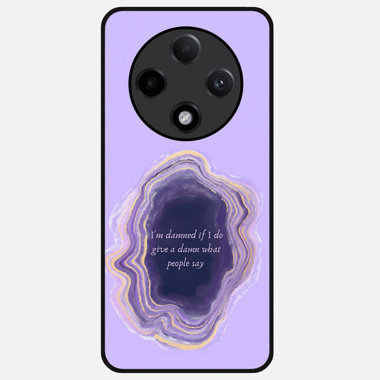  Damned People Quote Glass Case For Oppo F27 Pro Plus back cover – full design glossy printed glass finish
