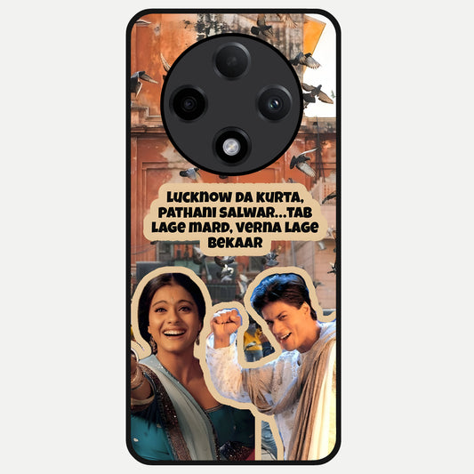  Desi Retro Vibes Glass Case For Oppo F27 Pro Plus back cover – full design glossy printed glass finish