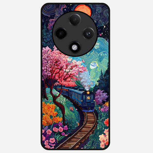  Digital Art Glass Case For Oppo F27 Pro Plus back cover – full design glossy printed glass finish