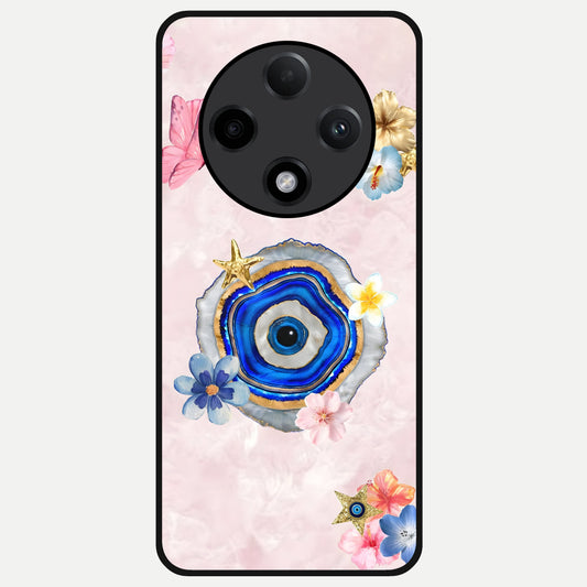  Divine Aura Bloom Glass Case For Oppo F27 Pro Plus back cover – full design glossy printed glass finish