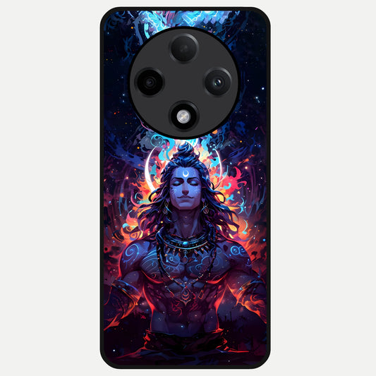  Divine Fire Shiv Glass Case For Oppo F27 Pro Plus back cover – full design glossy printed glass finish