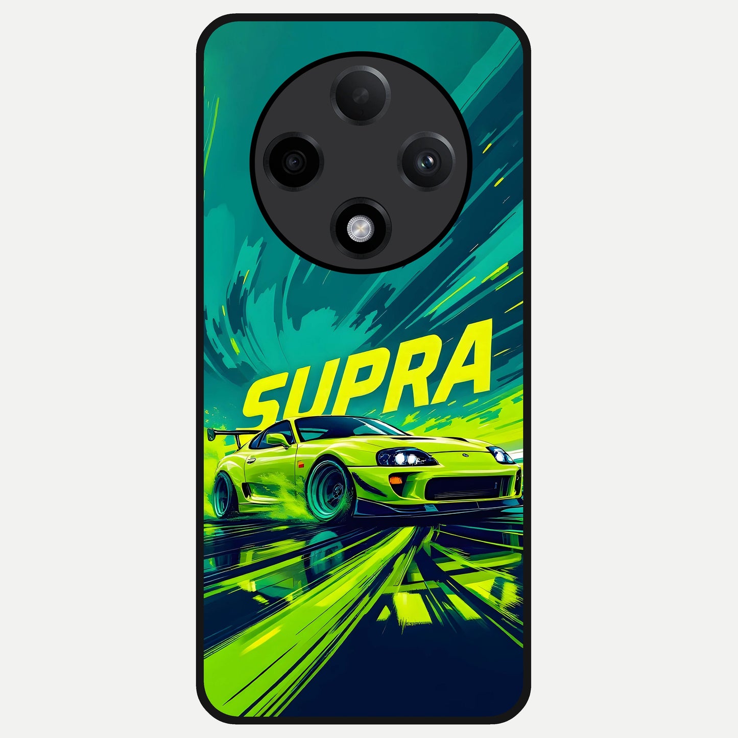  Electric Supra Thunder Glass Case For Oppo F27 Pro Plus back cover – full design glossy printed glass finish