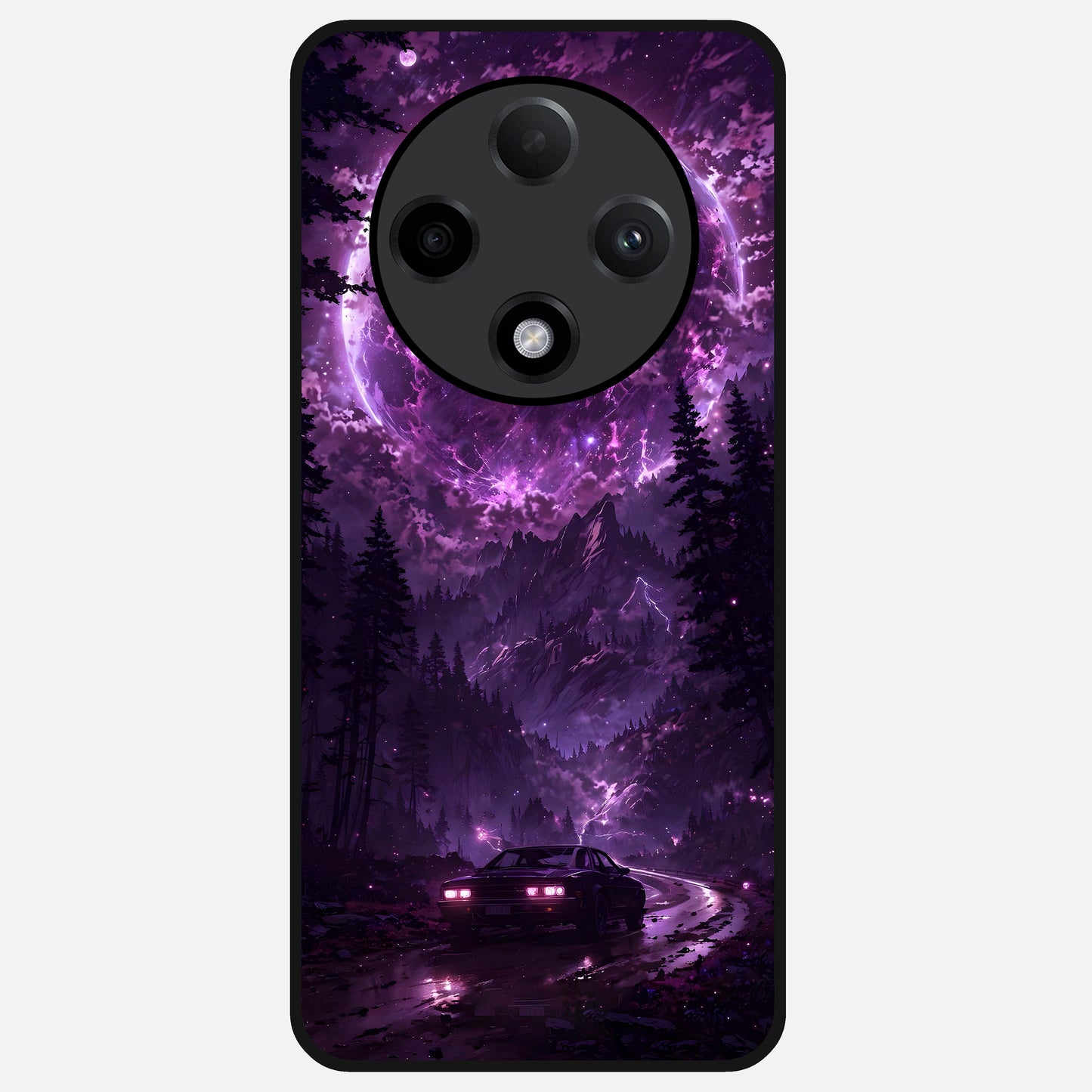  Eternal Cosmic Drive Glass Case For Oppo F27 Pro Plus back cover – full design glossy printed glass finish