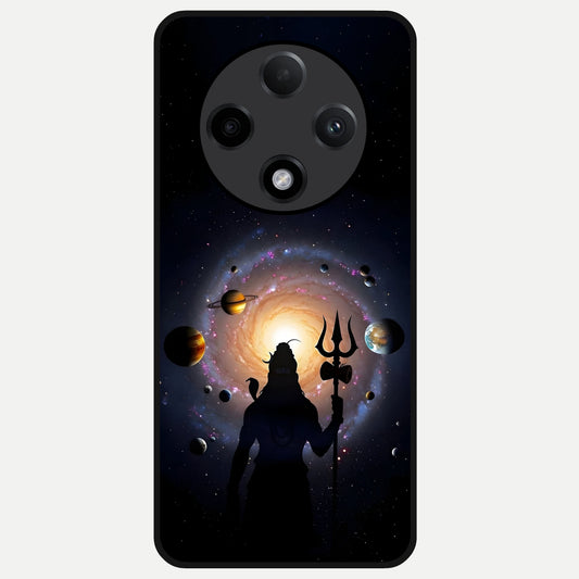  Galactic Shiva Vision Glass Case For Oppo F27 Pro Plus back cover – full design glossy printed glass finish