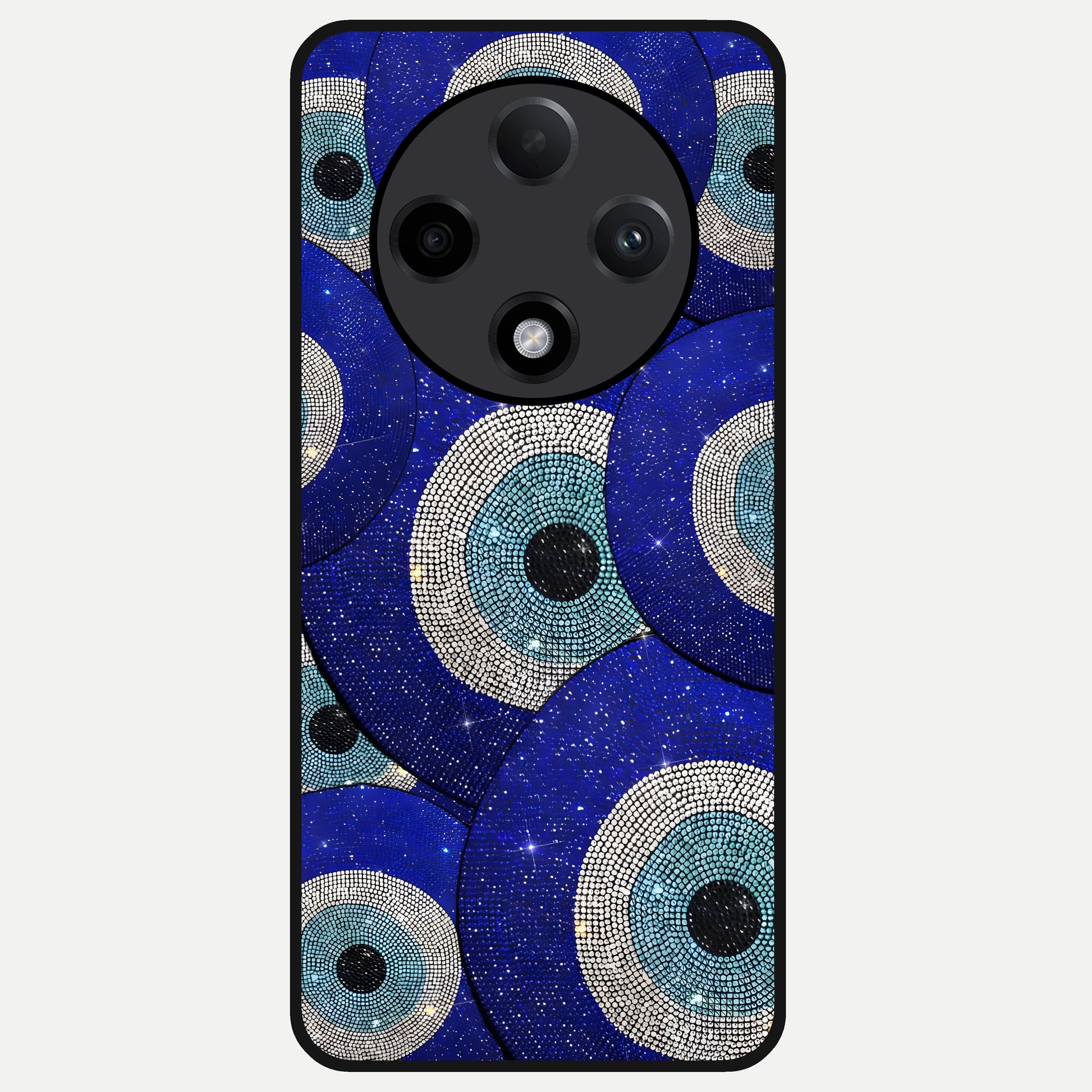  Galaxy Eye Flow Glass Case For Oppo F27 Pro Plus back cover – full design glossy printed glass finish