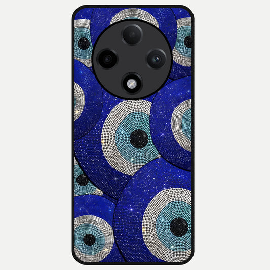  Galaxy Eye Flow Glass Case For Oppo F27 Pro Plus back cover – full design glossy printed glass finish