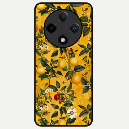  Golden Lemon Field Glass Case For Oppo F27 Pro Plus back cover – full design glossy printed glass finish