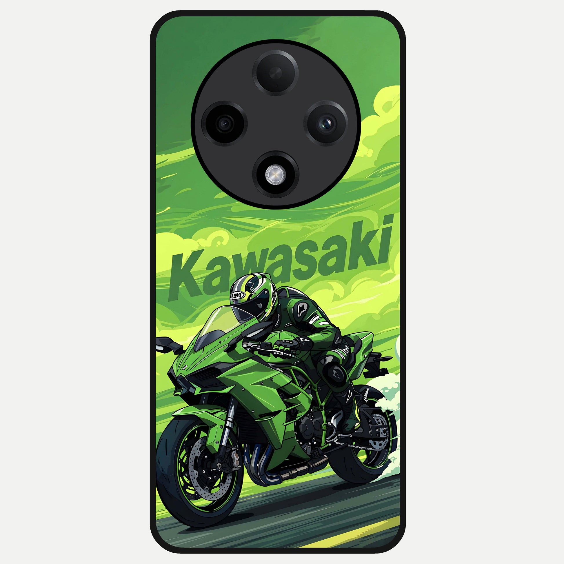  Greenery Sky Glass Case For Oppo F27 Pro Plus back cover – full design glossy printed glass finish
