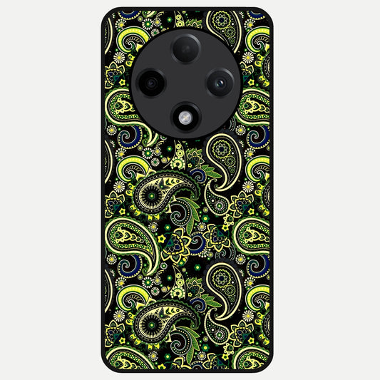  Green Lemon Glass Case For Oppo F27 Pro Plus back cover – full design glossy printed glass finish