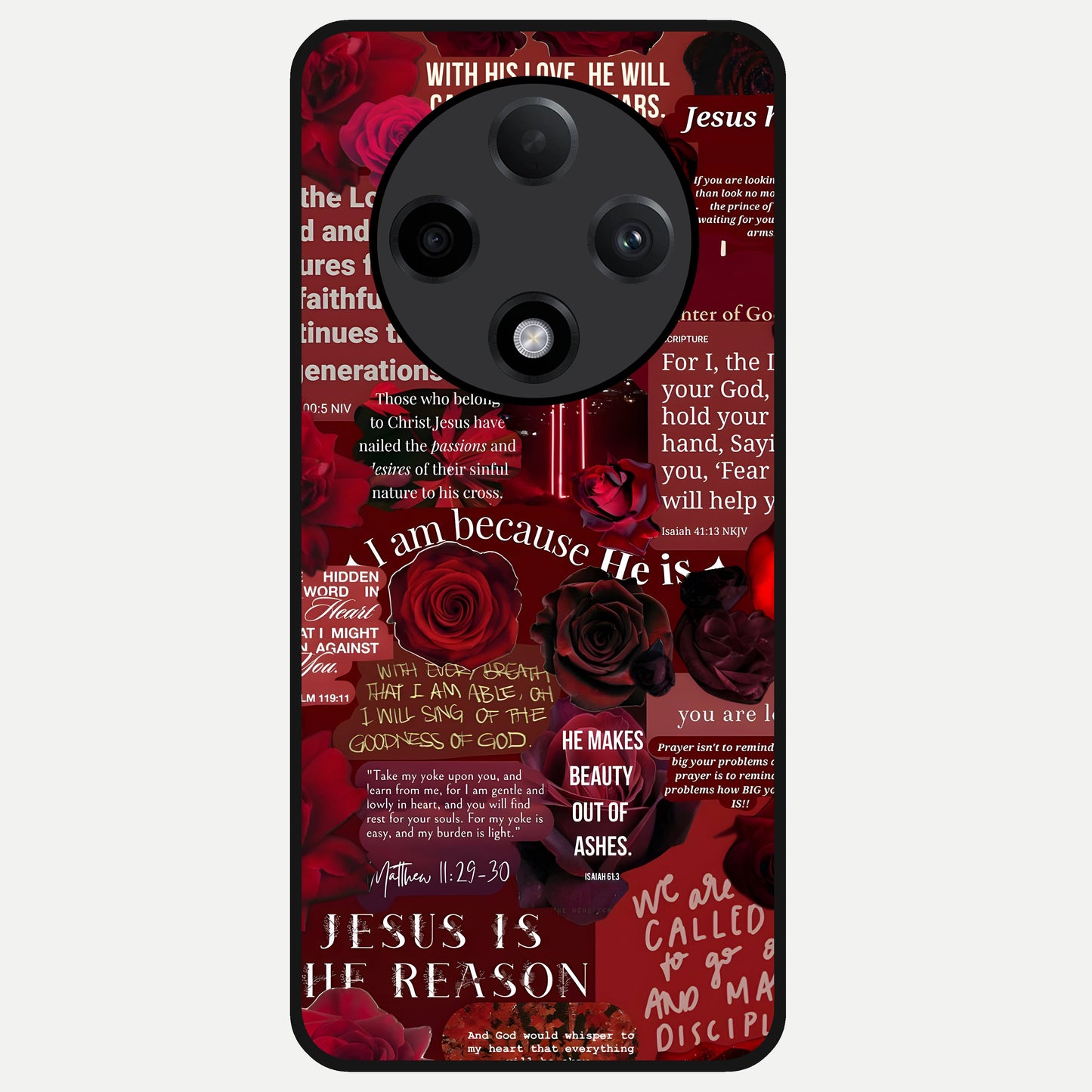  Jesus Love Heals Glass Case For Oppo F27 Pro Plus back cover – full design glossy printed glass finish
