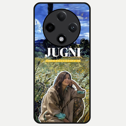  Jugni Soul Vibes Glass Case For Oppo F27 Pro Plus back cover – full design glossy printed glass finish