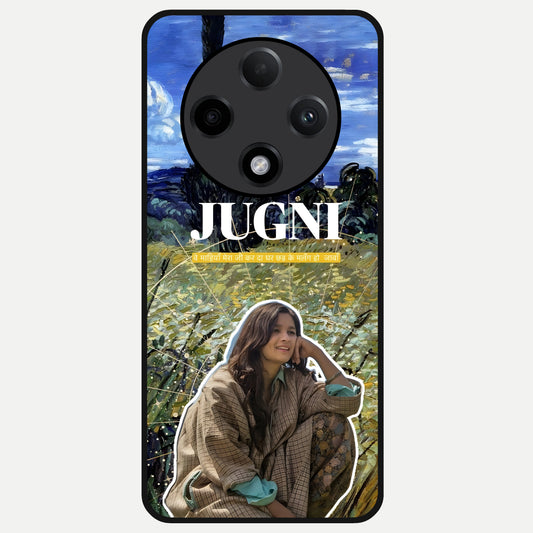  Jugni Soul Vibes Glass Case For Oppo F27 Pro Plus back cover – full design glossy printed glass finish