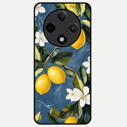  Lemon Dream Garden Glass Case For Oppo F27 Pro Plus back cover – full design glossy printed glass finish