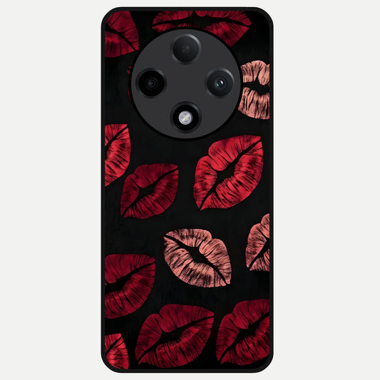  Midnight Kiss Love Glass Case For Oppo F27 Pro Plus back cover – full design glossy printed glass finish