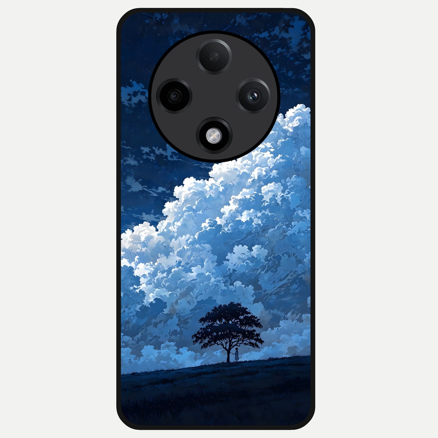  Midnight Sky Serenity Glass Case For Oppo F27 Pro Plus back cover – full design glossy printed glass finish