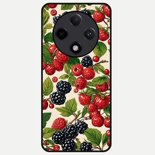  Mixed Berry Collage Glass Case For Oppo F27 Pro Plus back cover – full design glossy printed glass finish