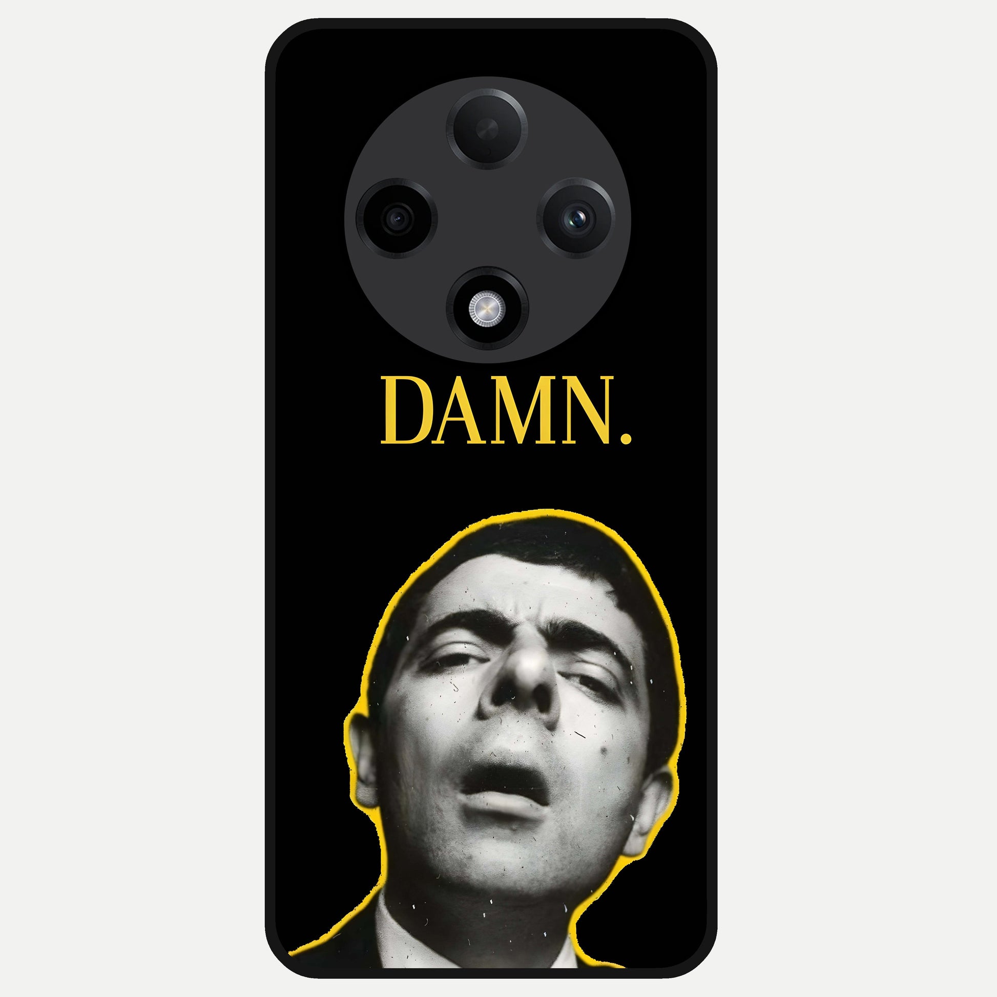  Mr Bean Damn Glass Case For Oppo F27 Pro Plus back cover – full design glossy printed glass finish