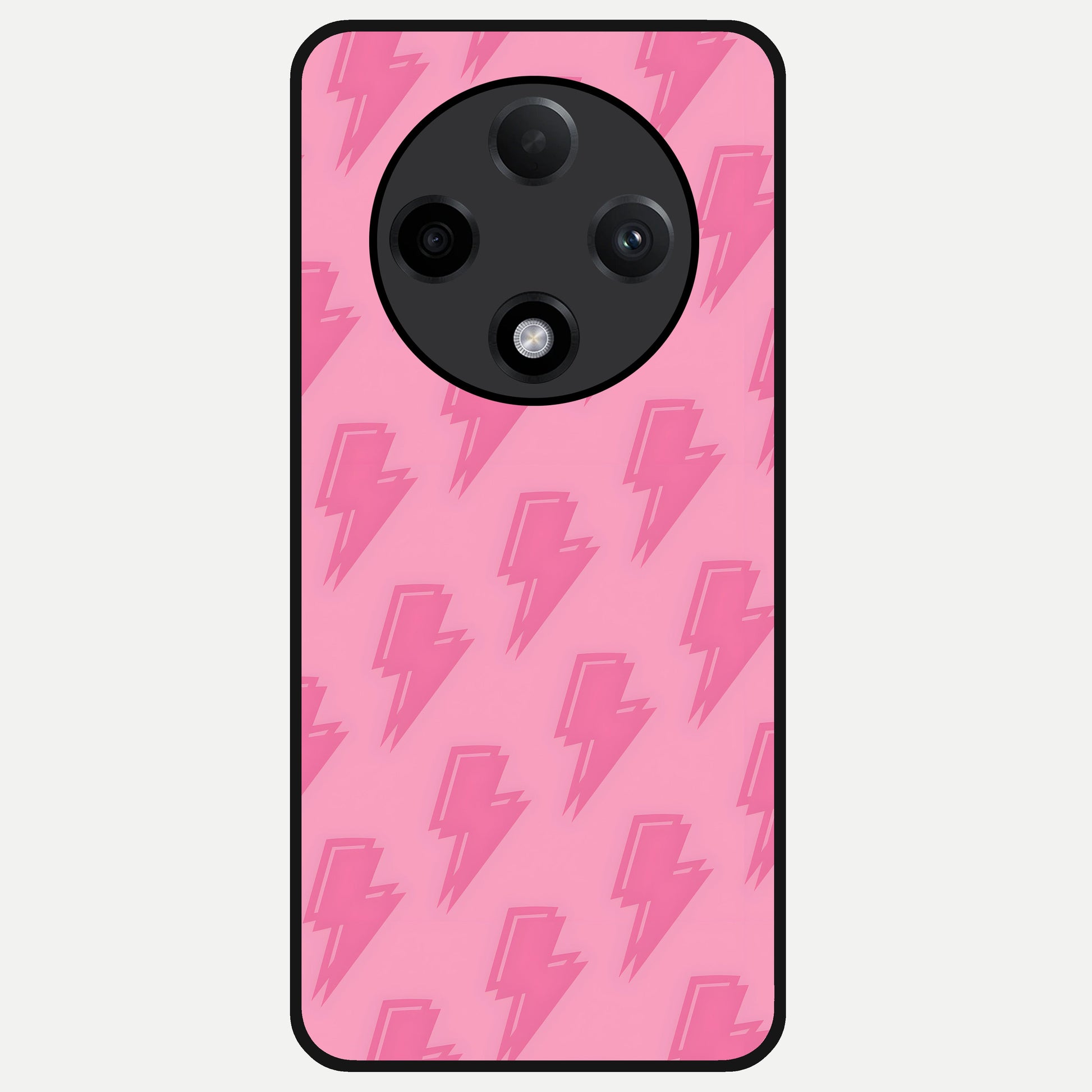 Pink Moo Magic Glass Case For Oppo F27 Pro Plus back cover – full design glossy printed glass finish