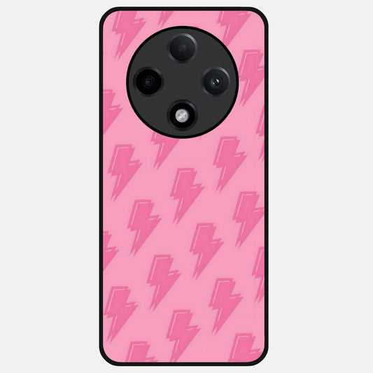  Pink Moo Magic Glass Case For Oppo F27 Pro Plus back cover – full design glossy printed glass finish
