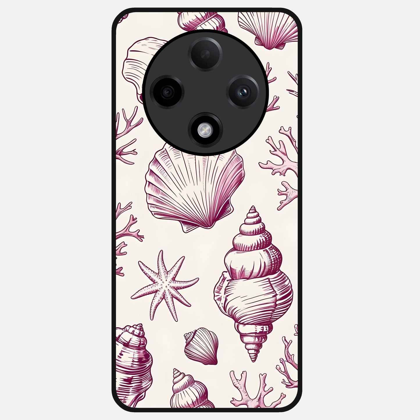  Pink Power Sparks Glass Case For Oppo F27 Pro Plus back cover – full design glossy printed glass finish